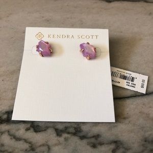 NWT Kendra Scott Inaiyah Lilac Stud Earrings